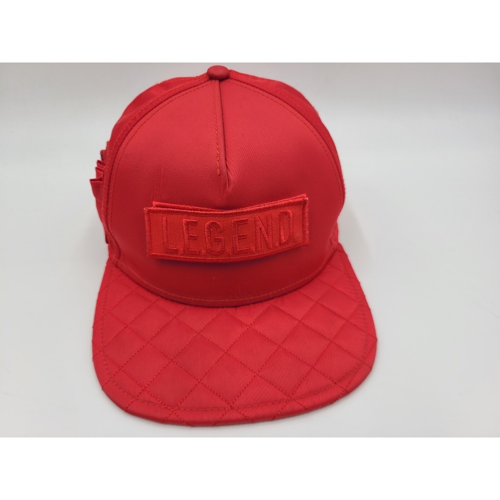 Cayler & Sons Legend Patch Nylon Snapback Hat Cap Zipper Baseball Skate‎ Men Red
